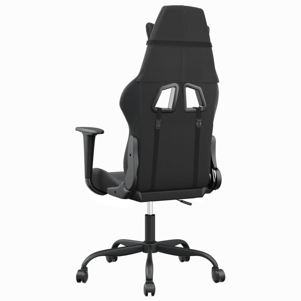 Massage gamestoel kunstleer zwart en grijs is nu te koop bij PeponiXL, paradijselijk wonen!