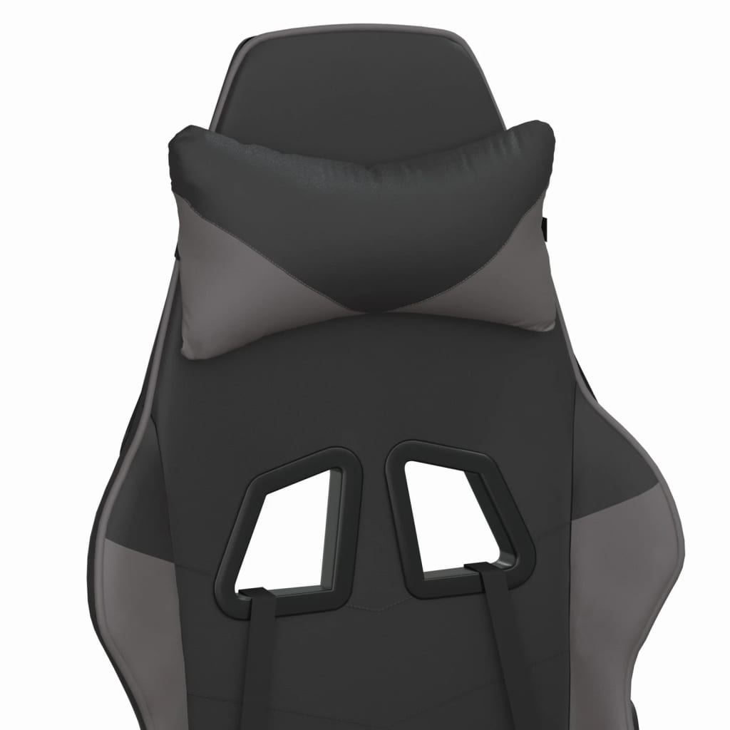 Massage gamestoel kunstleer zwart en grijs is nu te koop bij PeponiXL, paradijselijk wonen!