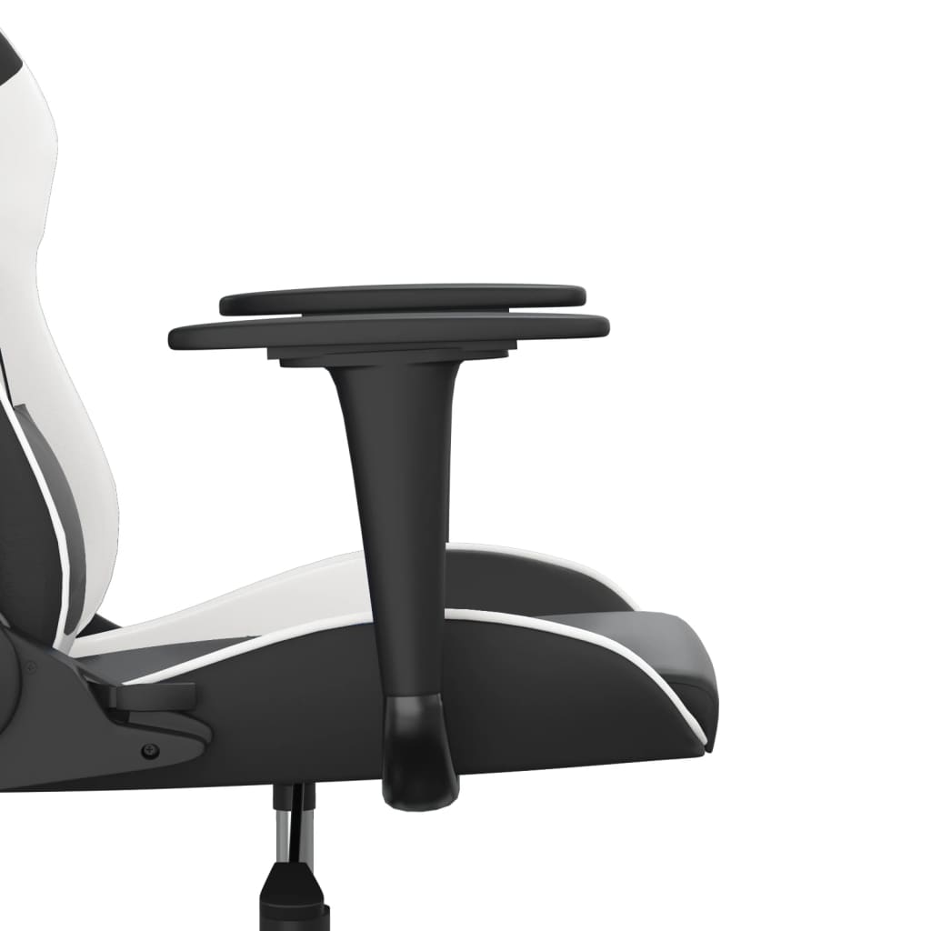 Massage gamestoel kunstleer zwart en wit is nu te koop bij PeponiXL, paradijselijk wonen!