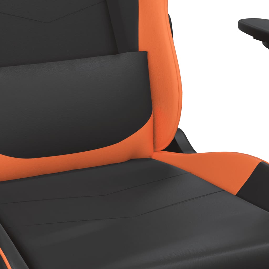 Massage gamestoel kunstleer zwart en oranje is nu te koop bij PeponiXL, paradijselijk wonen!