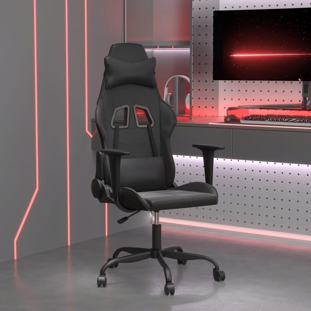 Massage gamestoel kunstleer zwart is nu te koop bij PeponiXL, paradijselijk wonen!
