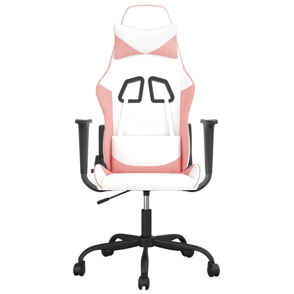 Massage gamestoel kunstleer wit en roze is nu te koop bij PeponiXL, paradijselijk wonen!
