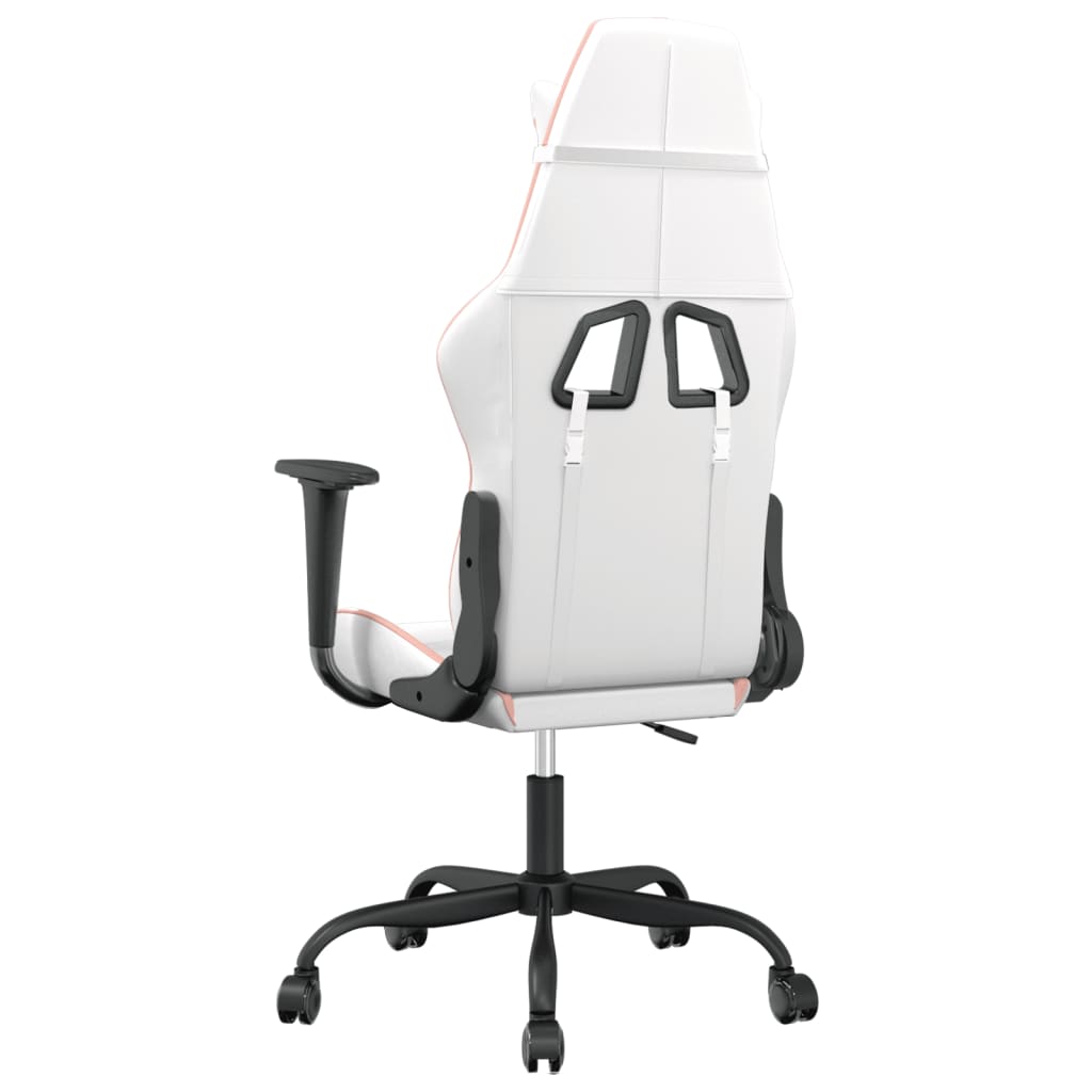 Massage gamestoel kunstleer wit en roze is nu te koop bij PeponiXL, paradijselijk wonen!