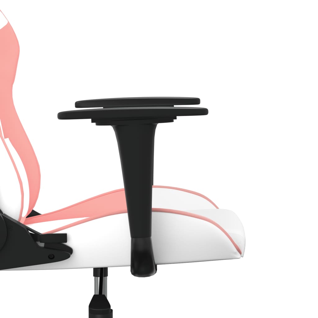 Massage gamestoel kunstleer wit en roze is nu te koop bij PeponiXL, paradijselijk wonen!