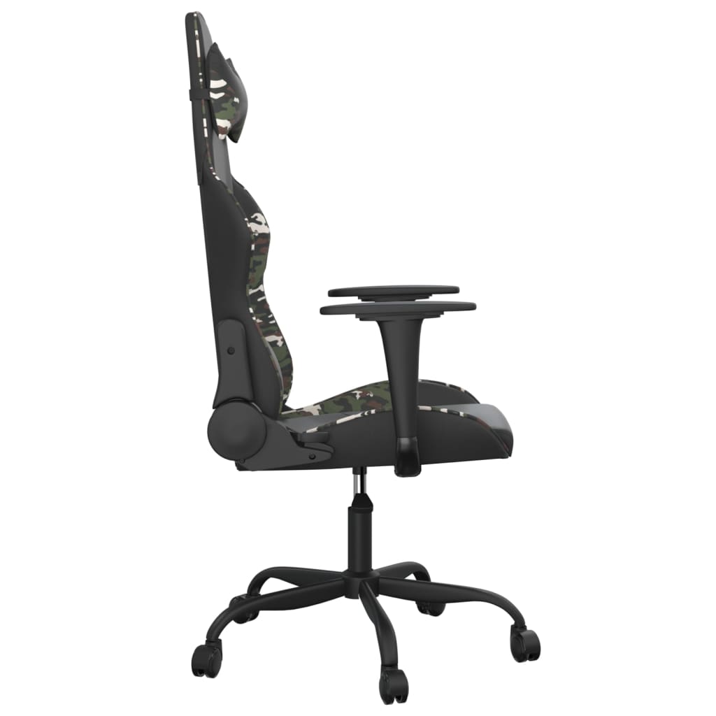Massage gamestoel kunstleer zwart en camouflage is nu te koop bij PeponiXL, paradijselijk wonen!