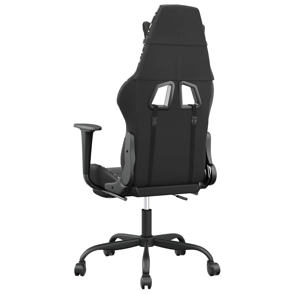 Massage gamestoel met voetensteun kunstleer zwart & camouflage is nu te koop bij PeponiXL, paradijselijk wonen!