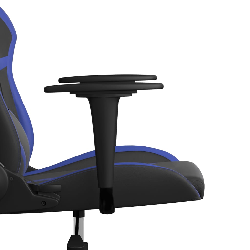 Massage gamestoel kunstleer zwart en blauw is nu te koop bij PeponiXL, paradijselijk wonen!