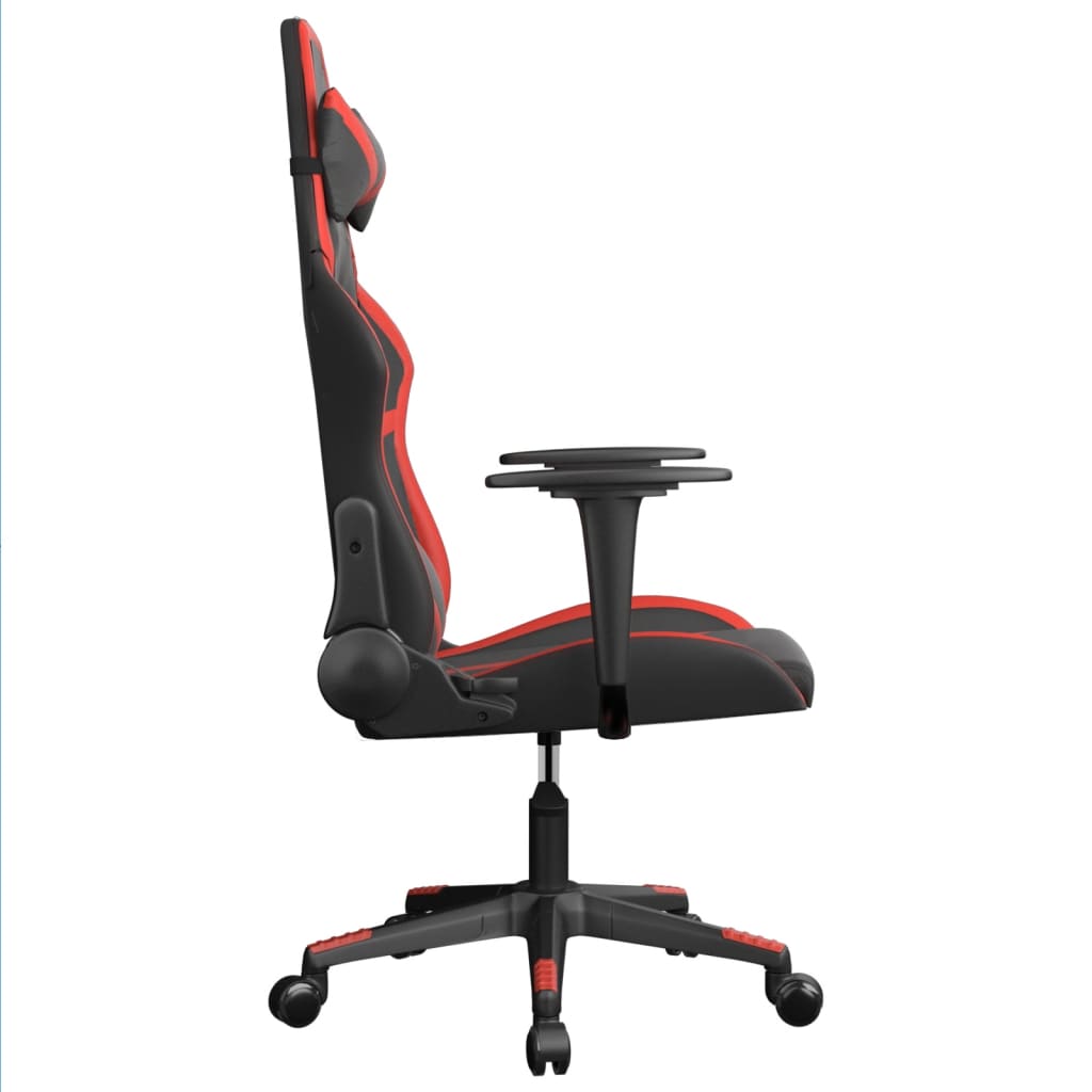 Massage gamestoel kunstleer zwart en rood is nu te koop bij PeponiXL, paradijselijk wonen!