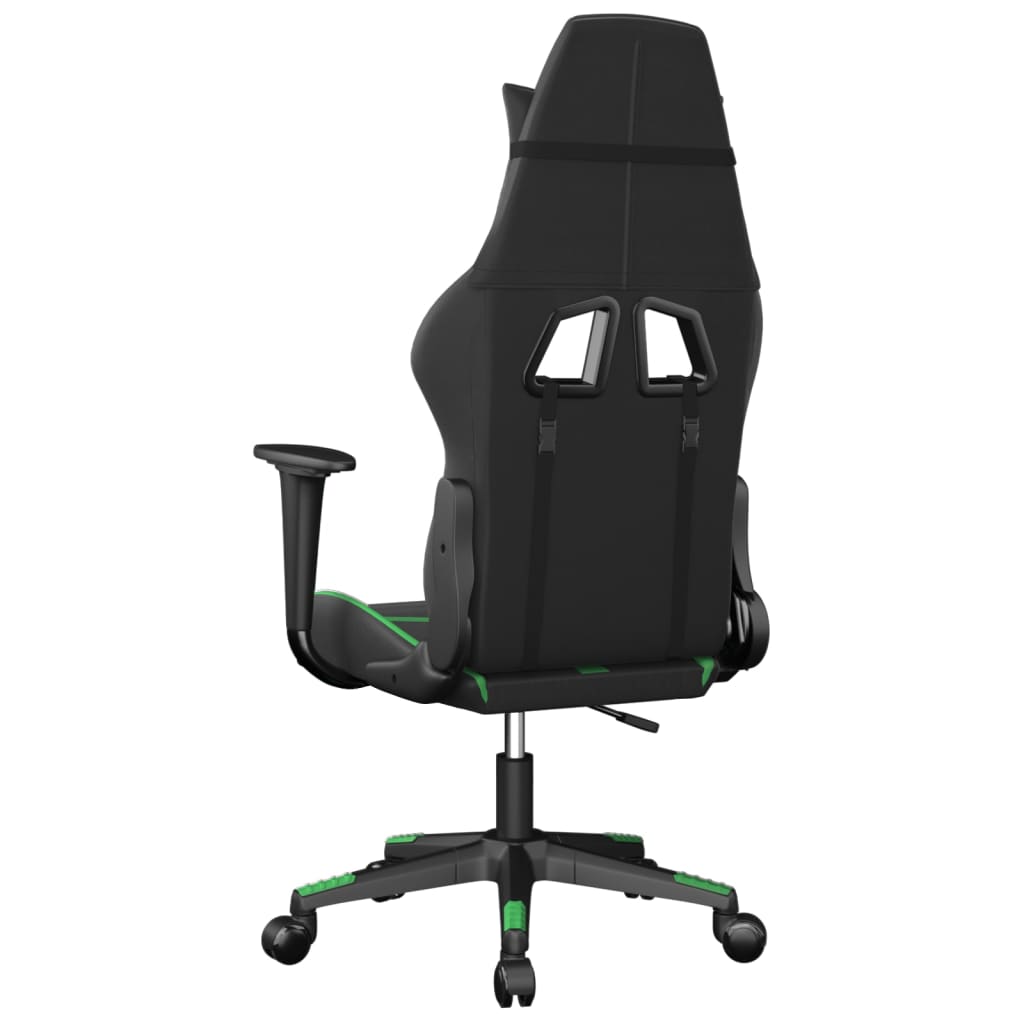 Massage gamestoel kunstleer zwart en groen is nu te koop bij PeponiXL, paradijselijk wonen!