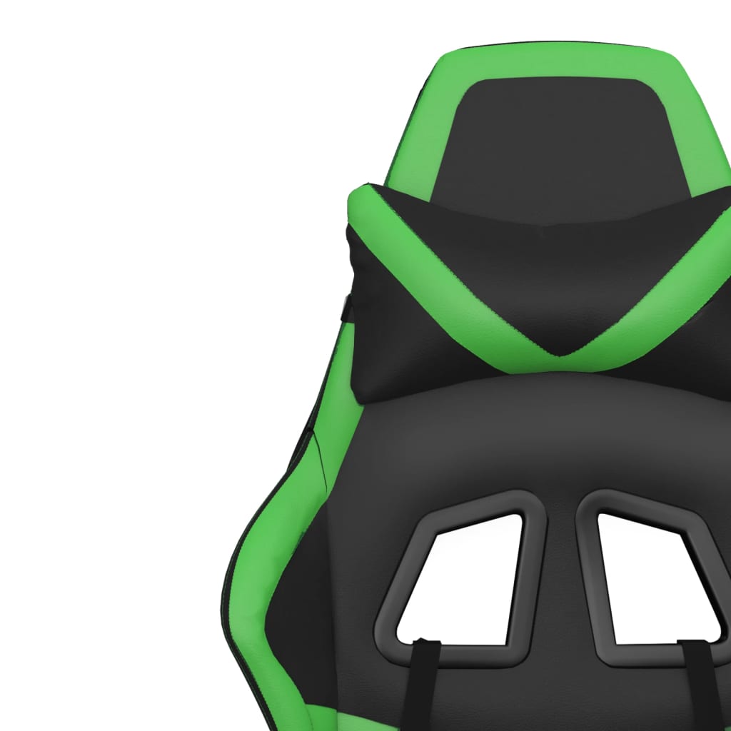 Massage gamestoel kunstleer zwart en groen is nu te koop bij PeponiXL, paradijselijk wonen!