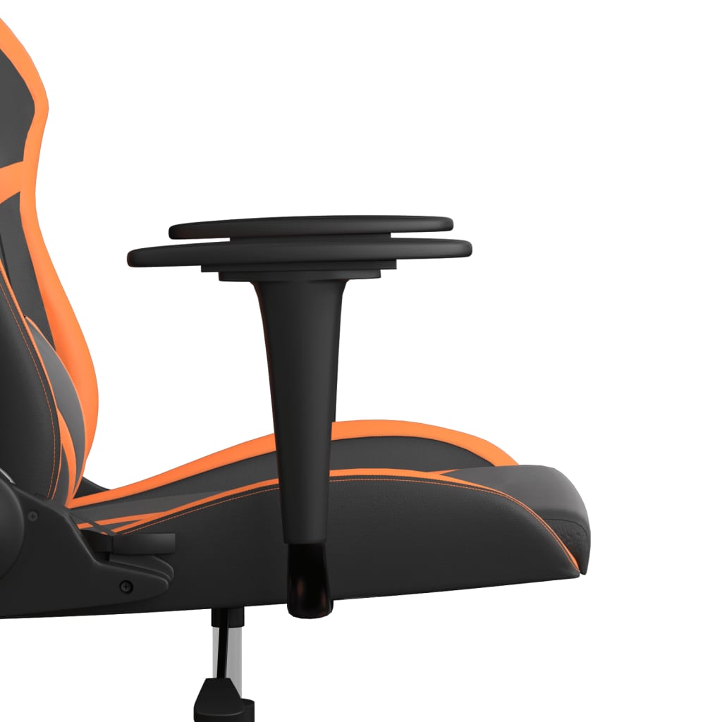 Massage gamestoel kunstleer zwart en oranje is nu te koop bij PeponiXL, paradijselijk wonen!