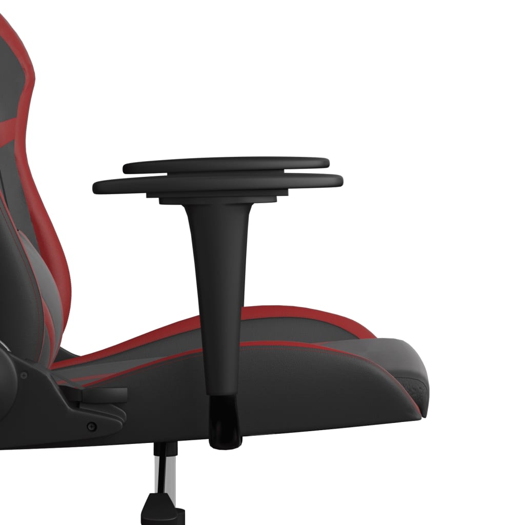 Massage gamestoel kunstleer zwart en wijnrood is nu te koop bij PeponiXL, paradijselijk wonen!