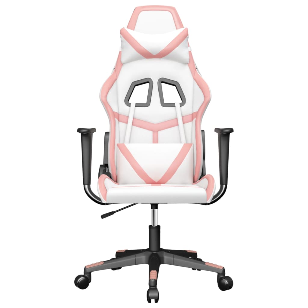 Massage gamestoel kunstleer wit en roze is nu te koop bij PeponiXL, paradijselijk wonen!