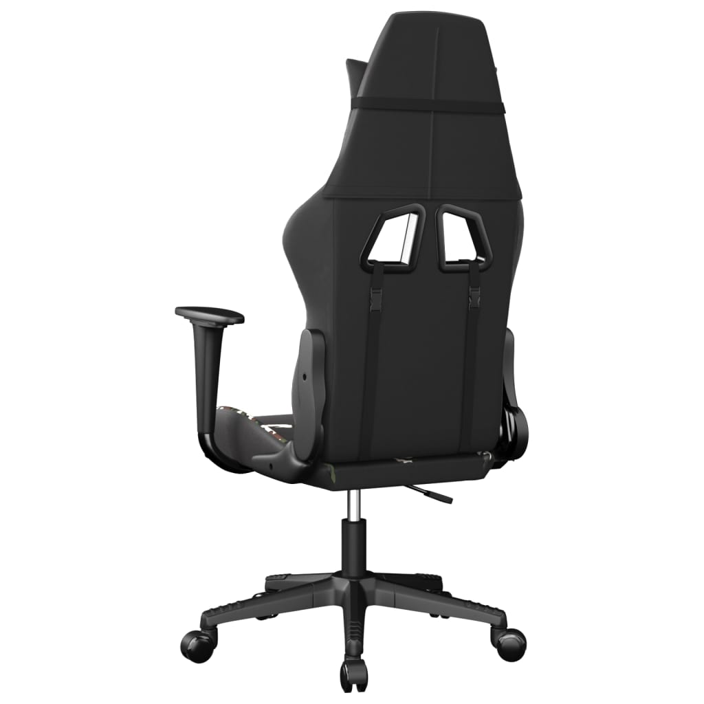 Massage gamestoel kunstleer zwart en camouflage is nu te koop bij PeponiXL, paradijselijk wonen!