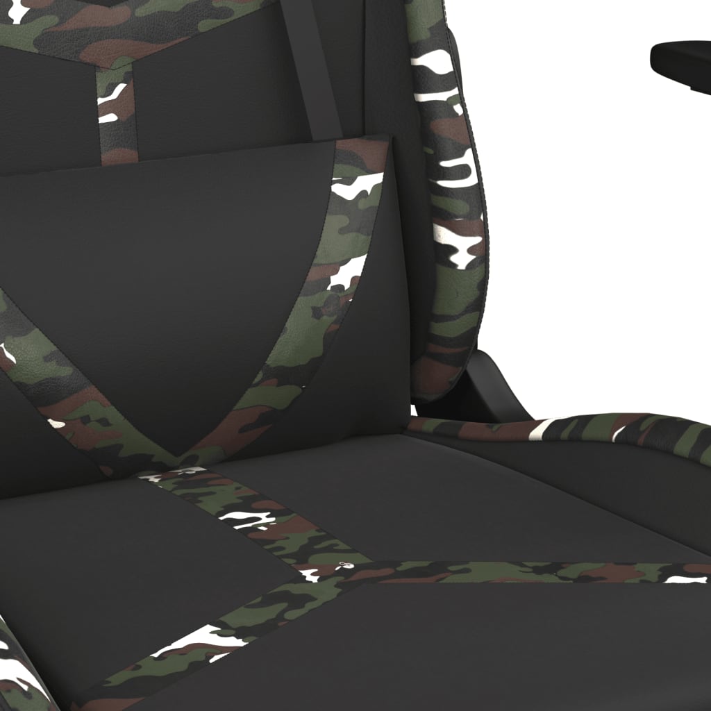 Massage gamestoel kunstleer zwart en camouflage is nu te koop bij PeponiXL, paradijselijk wonen!