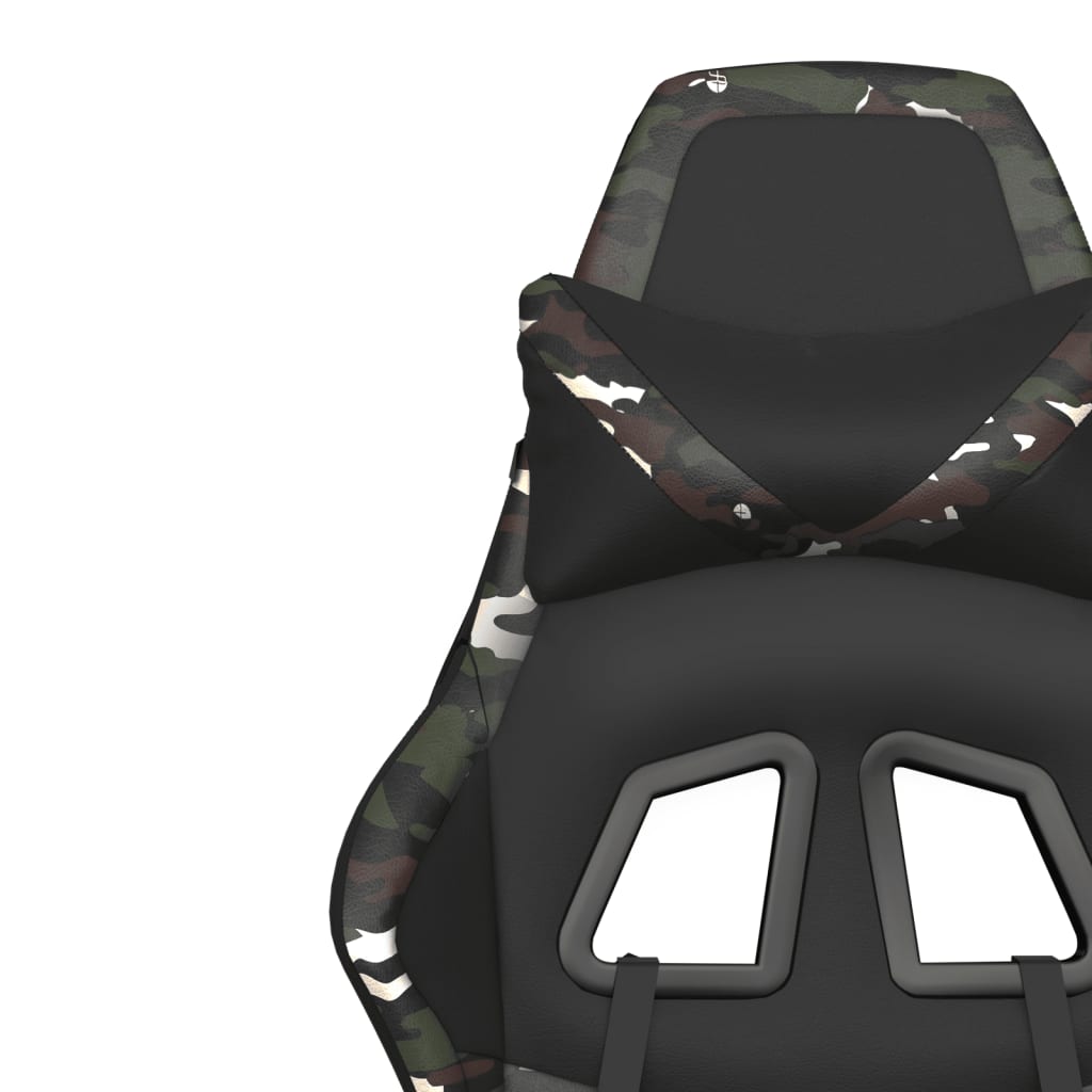 Massage gamestoel kunstleer zwart en camouflage is nu te koop bij PeponiXL, paradijselijk wonen!
