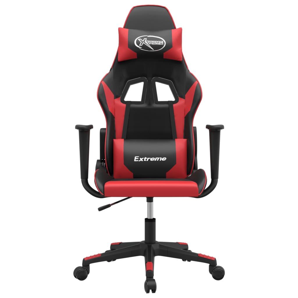 Massage gamestoel kunstleer zwart en rood is nu te koop bij PeponiXL, paradijselijk wonen!