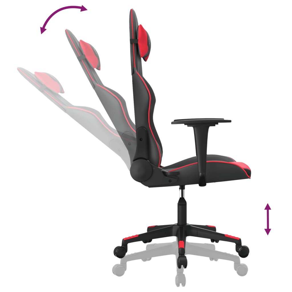 Massage gamestoel kunstleer zwart en rood is nu te koop bij PeponiXL, paradijselijk wonen!