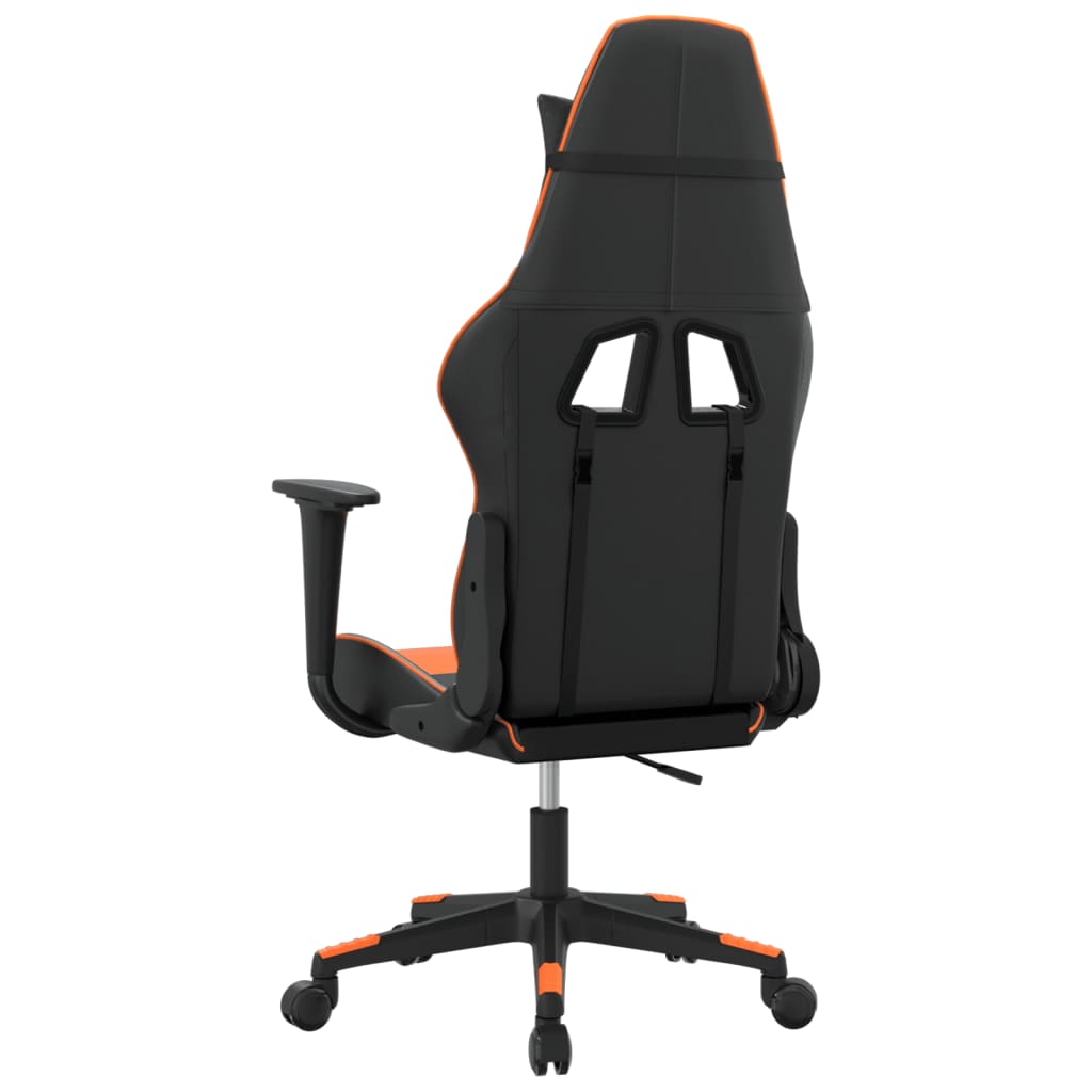 Massage gamestoel kunstleer zwart en oranje is nu te koop bij PeponiXL, paradijselijk wonen!