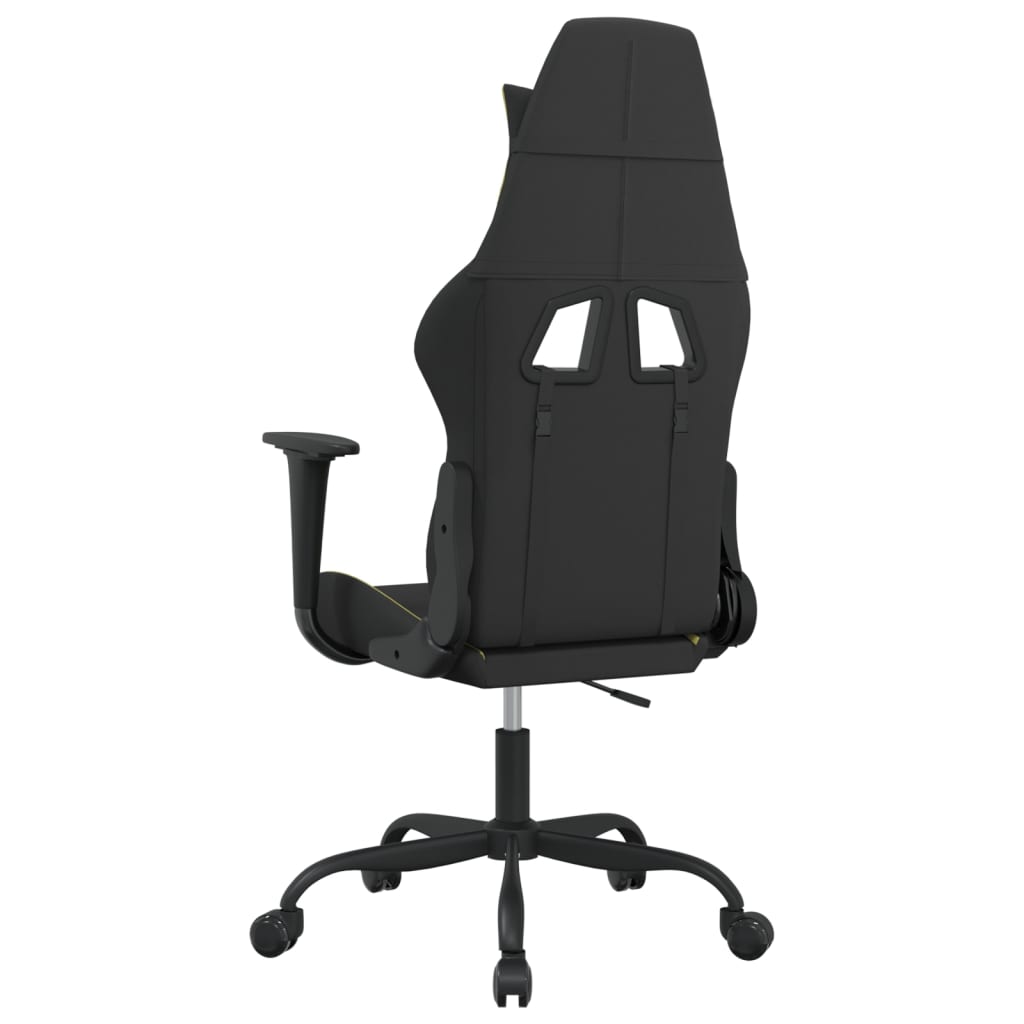 Massage gamestoel stof zwart en lichtgroen is nu te koop bij PeponiXL, paradijselijk wonen!