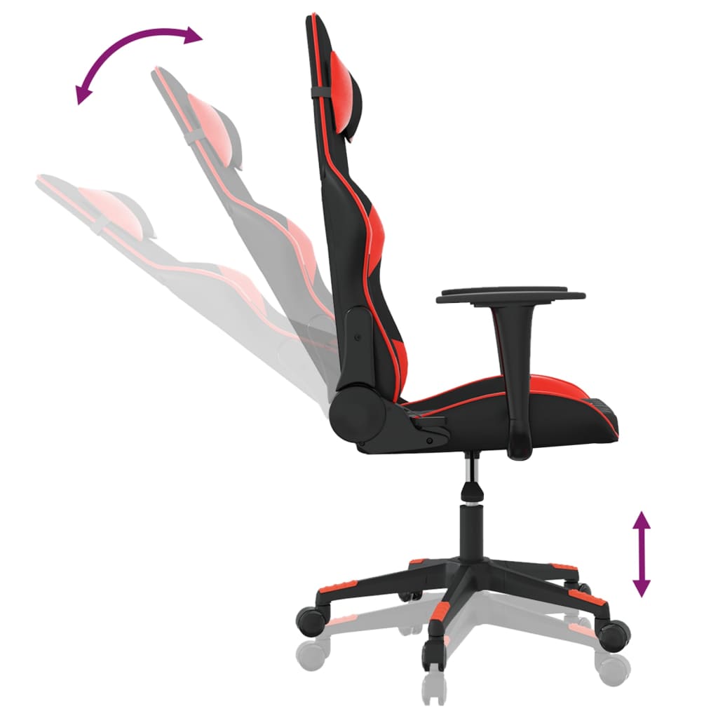 Massage gamestoel kunstleer zwart en rood is nu te koop bij PeponiXL, paradijselijk wonen!