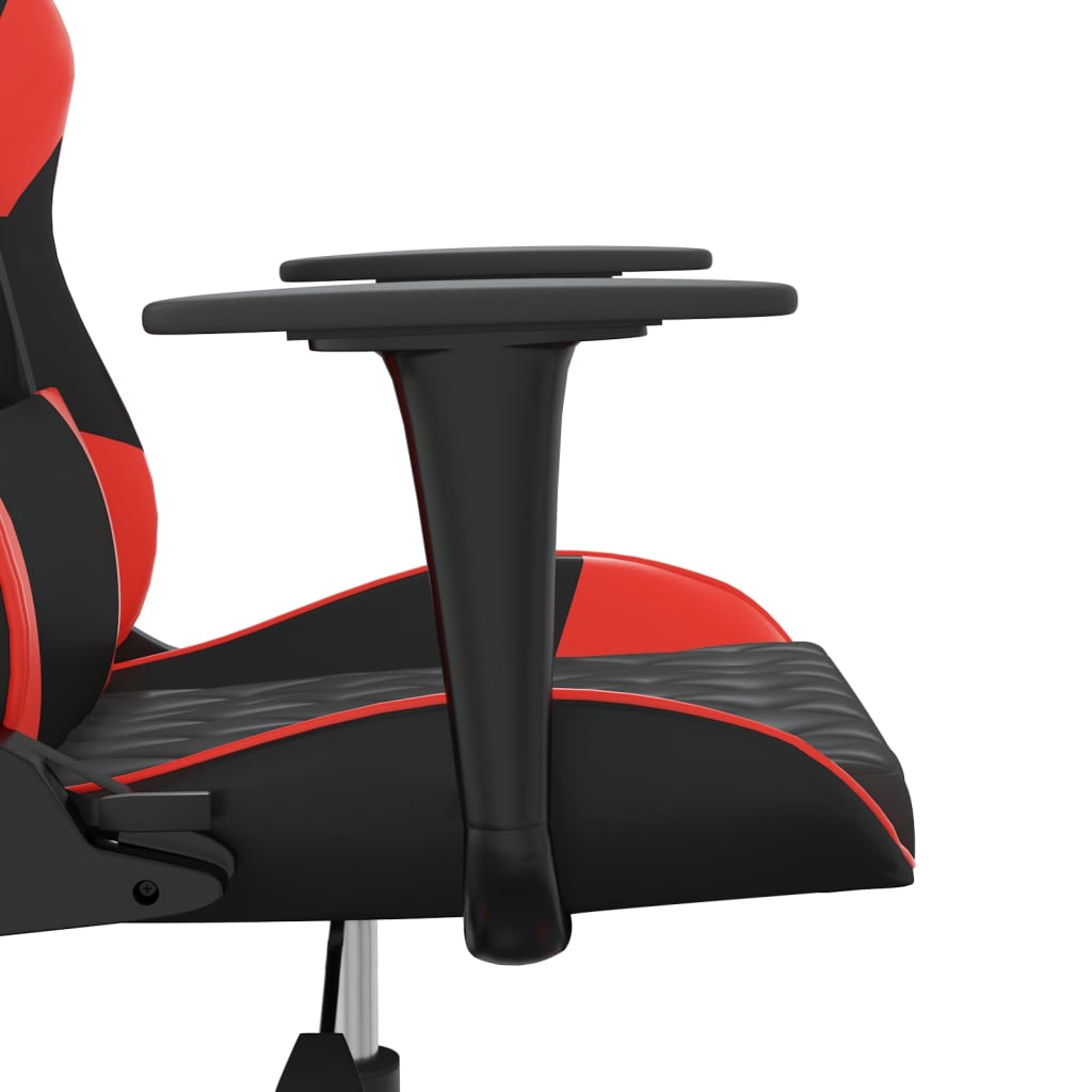Massage gamestoel kunstleer zwart en rood is nu te koop bij PeponiXL, paradijselijk wonen!