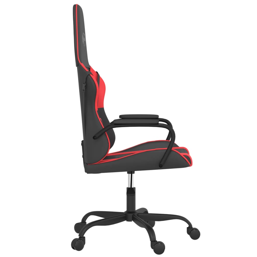 Massage gamestoel kunstleer zwart en rood is nu te koop bij PeponiXL, paradijselijk wonen!