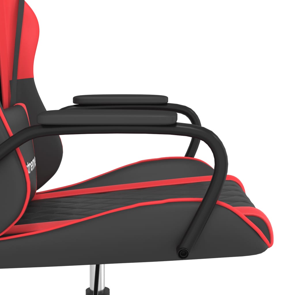 Massage gamestoel kunstleer zwart en rood is nu te koop bij PeponiXL, paradijselijk wonen!
