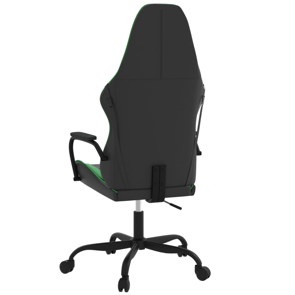Massage gamestoel kunstleer zwart en groen is nu te koop bij PeponiXL, paradijselijk wonen!