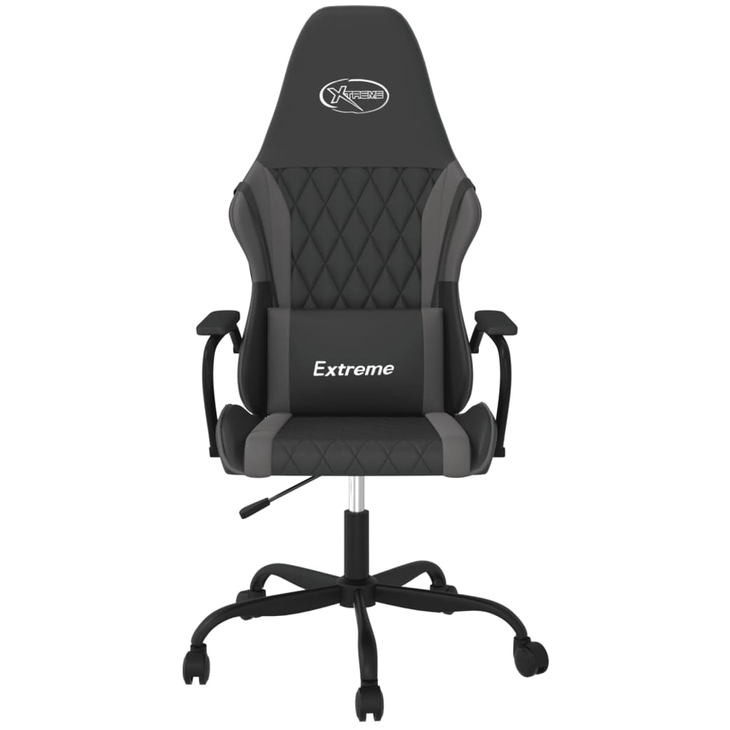 Massage gamestoel kunstleer zwart en grijs is nu te koop bij PeponiXL, paradijselijk wonen!