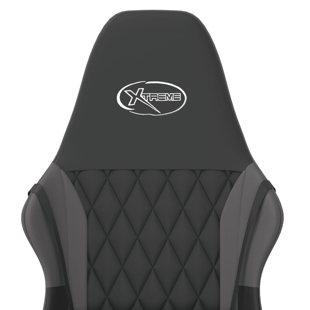 Massage gamestoel kunstleer zwart en grijs is nu te koop bij PeponiXL, paradijselijk wonen!