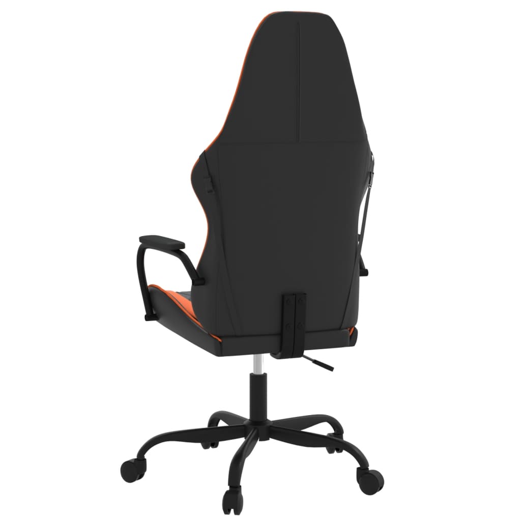 Massage gamestoel kunstleer zwart en oranje is nu te koop bij PeponiXL, paradijselijk wonen!