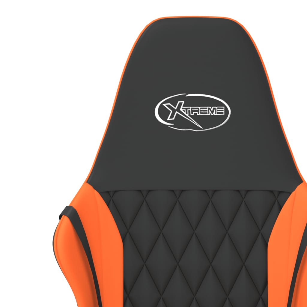 Massage gamestoel kunstleer zwart en oranje is nu te koop bij PeponiXL, paradijselijk wonen!