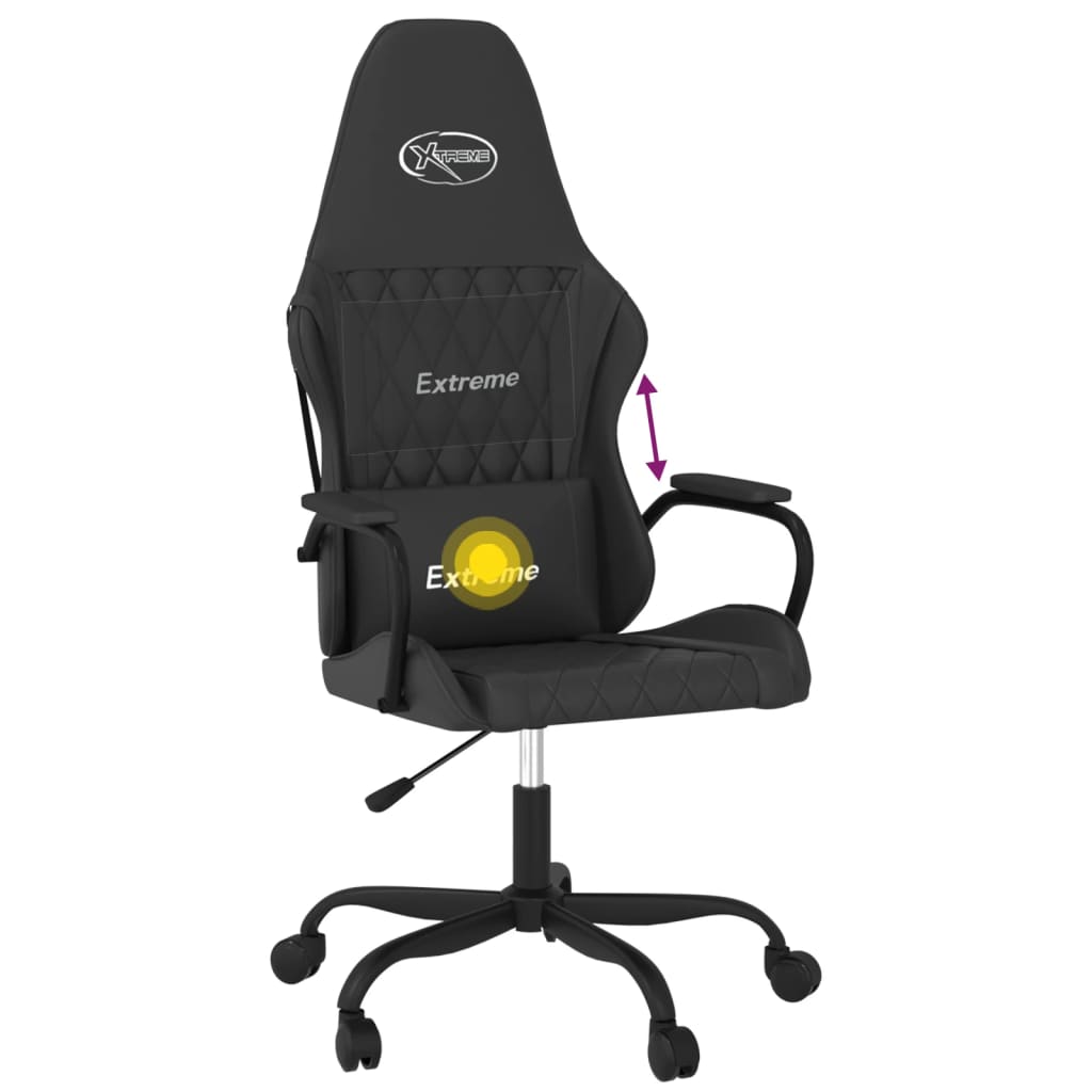 Massage gamestoel kunstleer zwart is nu te koop bij PeponiXL, paradijselijk wonen!