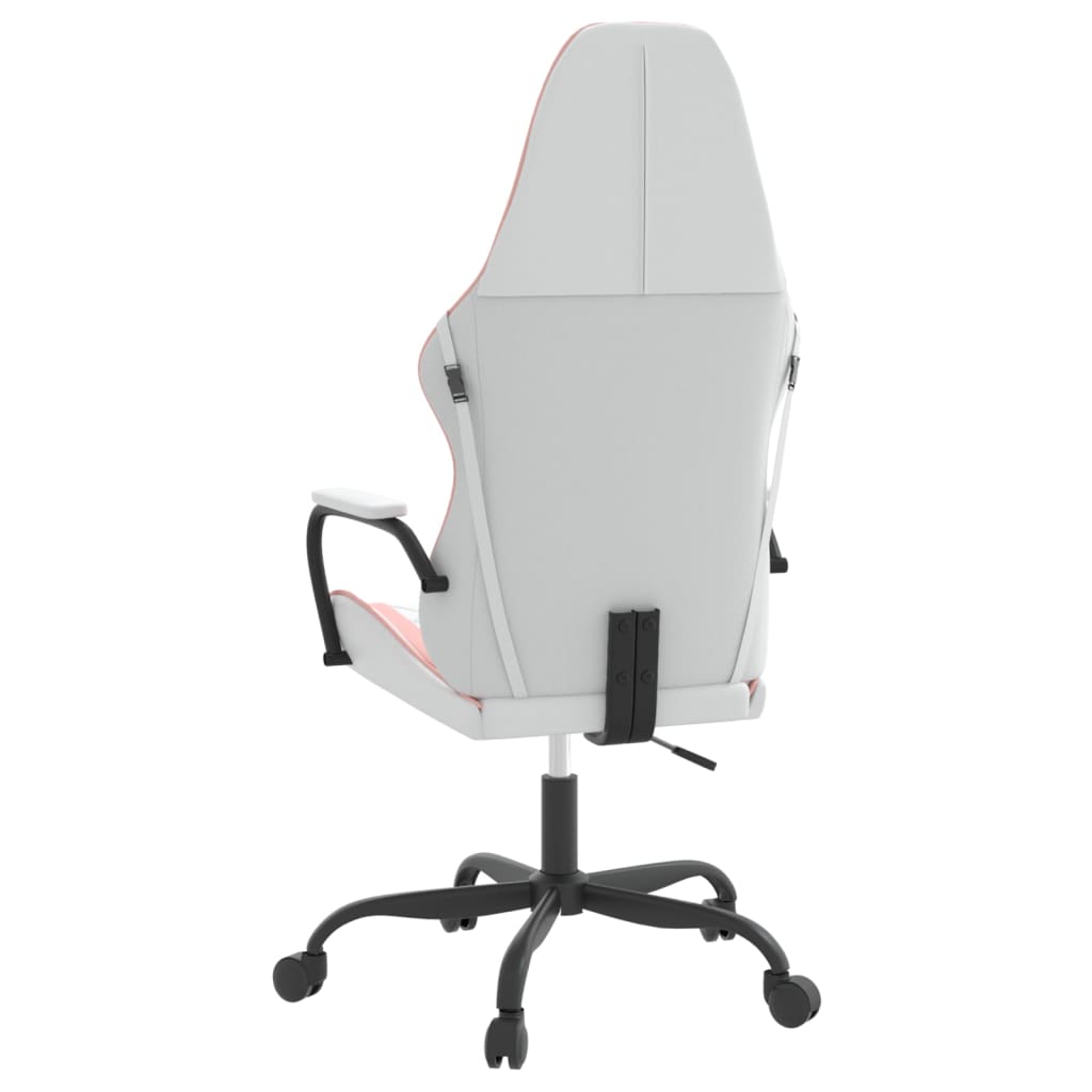 Massage gamestoel kunstleer wit en roze is nu te koop bij PeponiXL, paradijselijk wonen!