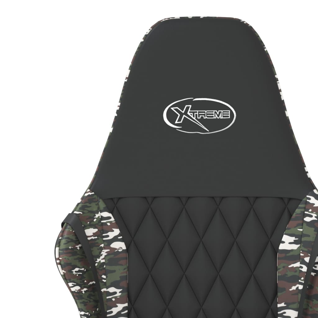 Massage gamestoel kunstleer zwart en camouflage is nu te koop bij PeponiXL, paradijselijk wonen!