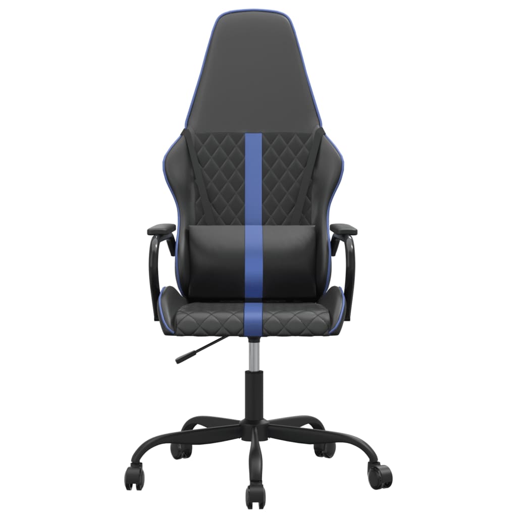 Massage gamestoel kunstleer zwart en blauw is nu te koop bij PeponiXL, paradijselijk wonen!