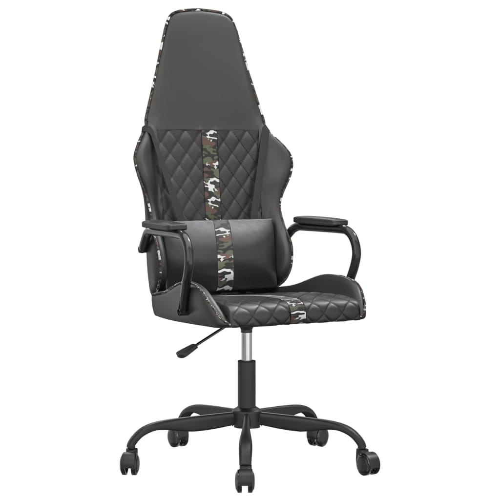 Massage gamestoel kunstleer camouflage en zwart is nu te koop bij PeponiXL, paradijselijk wonen!