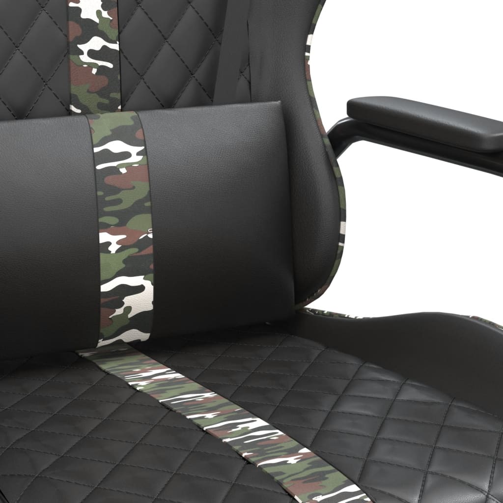 Massage gamestoel kunstleer camouflage en zwart is nu te koop bij PeponiXL, paradijselijk wonen!