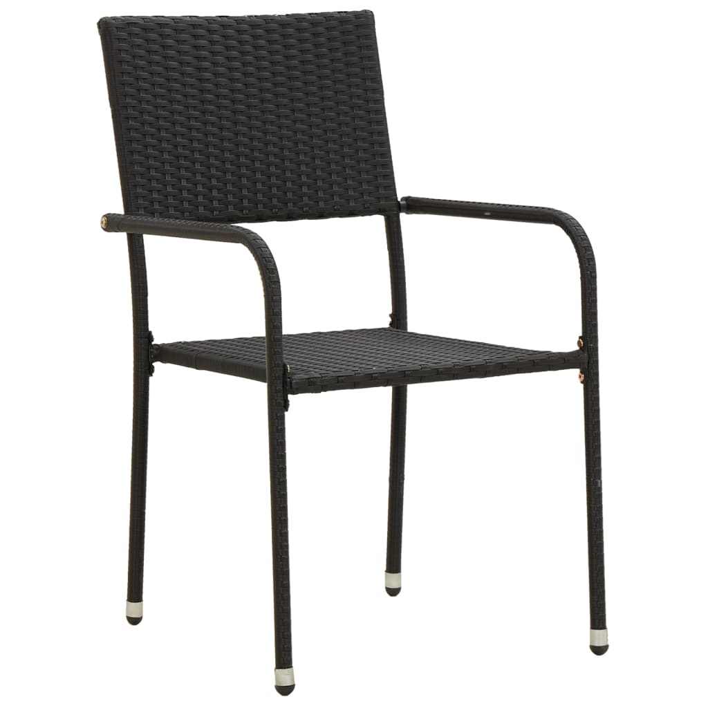 3-delige Tuinset poly rattan zwart is nu te koop bij PeponiXL, paradijselijk wonen!