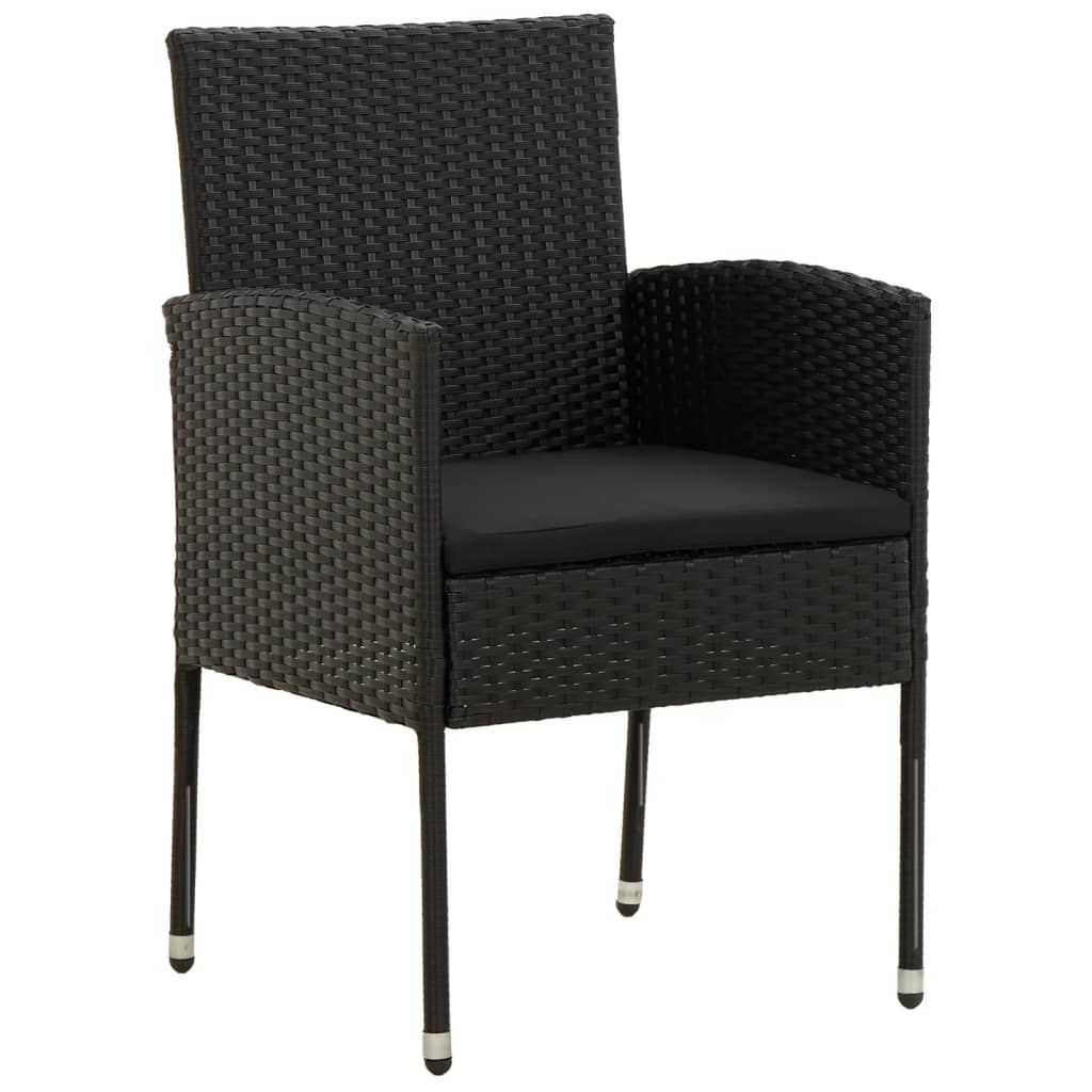 3-delige Tuinset poly rattan zwart is nu te koop bij PeponiXL, paradijselijk wonen!