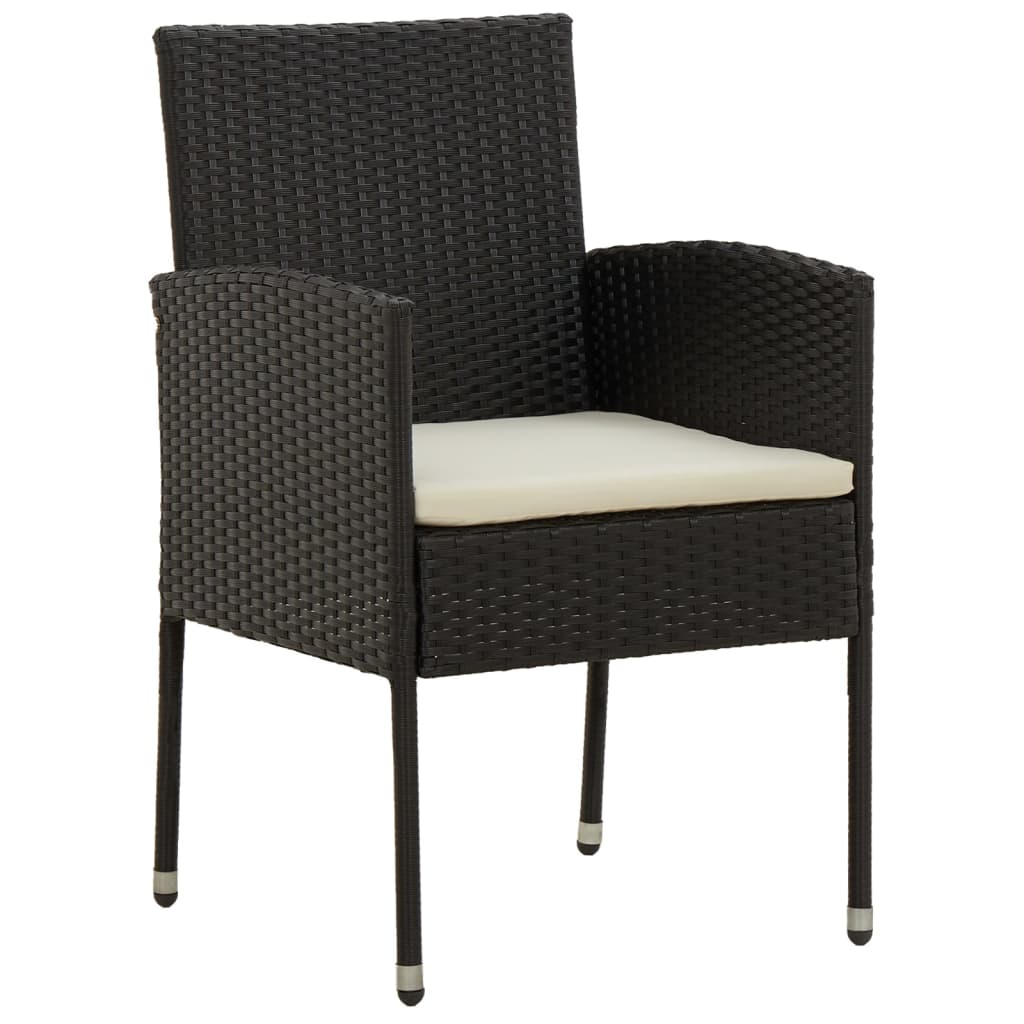 5-delige Tuinset poly rattan zwart is nu te koop bij PeponiXL, paradijselijk wonen!