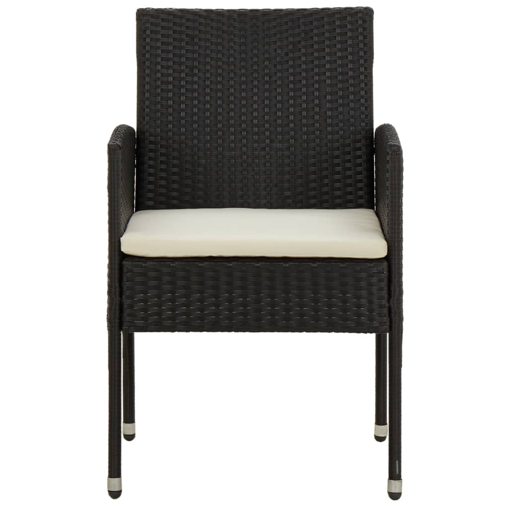 5-delige Tuinset poly rattan zwart is nu te koop bij PeponiXL, paradijselijk wonen!