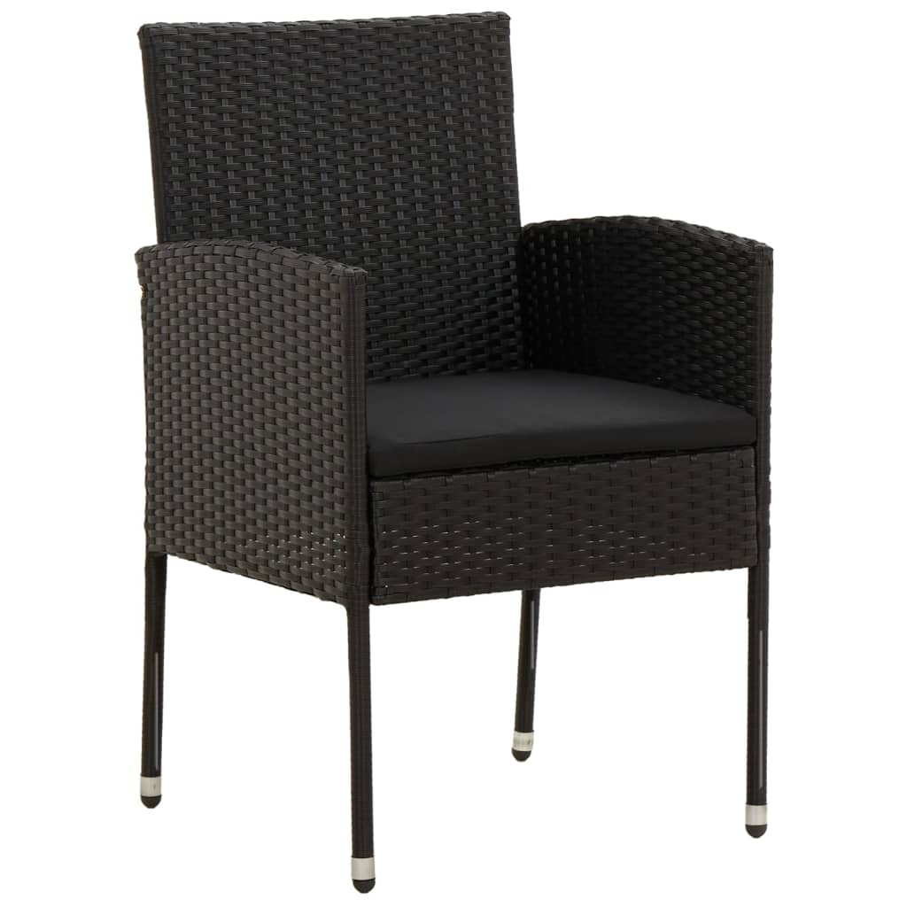 5-delige Tuinset poly rattan zwart is nu te koop bij PeponiXL, paradijselijk wonen!