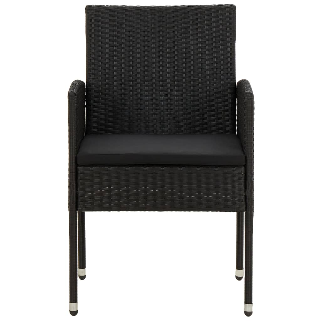 9-delige Tuinset poly rattan zwart is nu te koop bij PeponiXL, paradijselijk wonen!