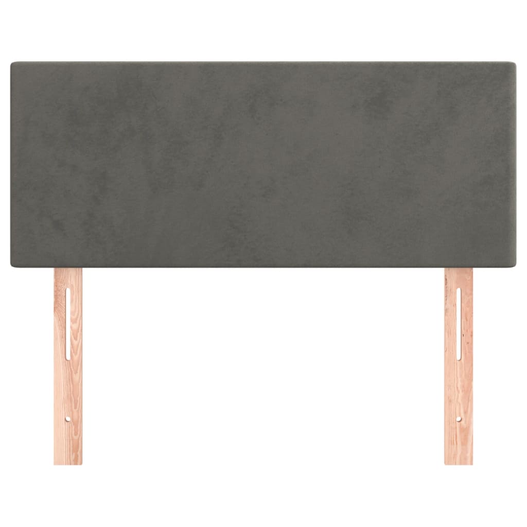 Hoofdbord 90x5x78/88 cm fluweel donkergrijs is nu te koop bij PeponiXL, paradijselijk wonen!