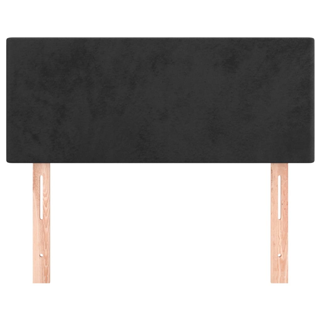 Hoofdbord 90x5x78/88 cm fluweel zwart is nu te koop bij PeponiXL, paradijselijk wonen!
