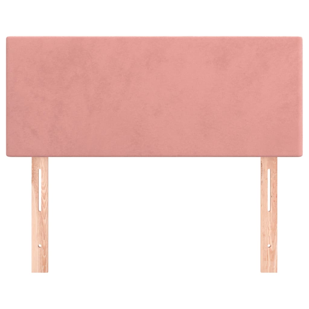 Hoofdbord 90x5x78/88 cm fluweel roze is nu te koop bij PeponiXL, paradijselijk wonen!