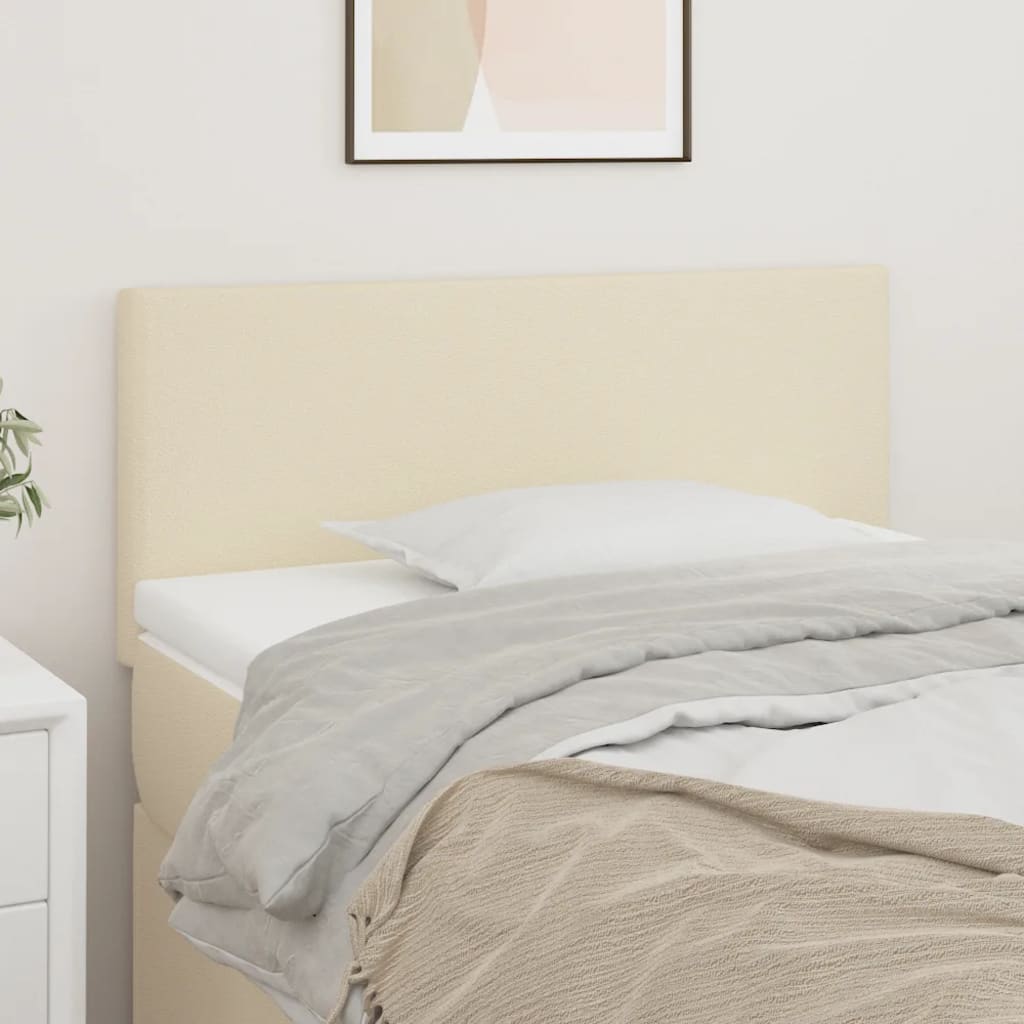 Hoofdbord 100x5x78/88 cm kunstleer crèmekleurig is nu te koop bij PeponiXL, paradijselijk wonen!