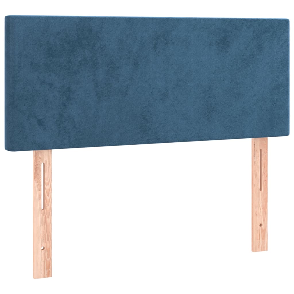 Hoofdbord 100x5x78/88 cm fluweel donkerblauw is nu te koop bij PeponiXL, paradijselijk wonen!